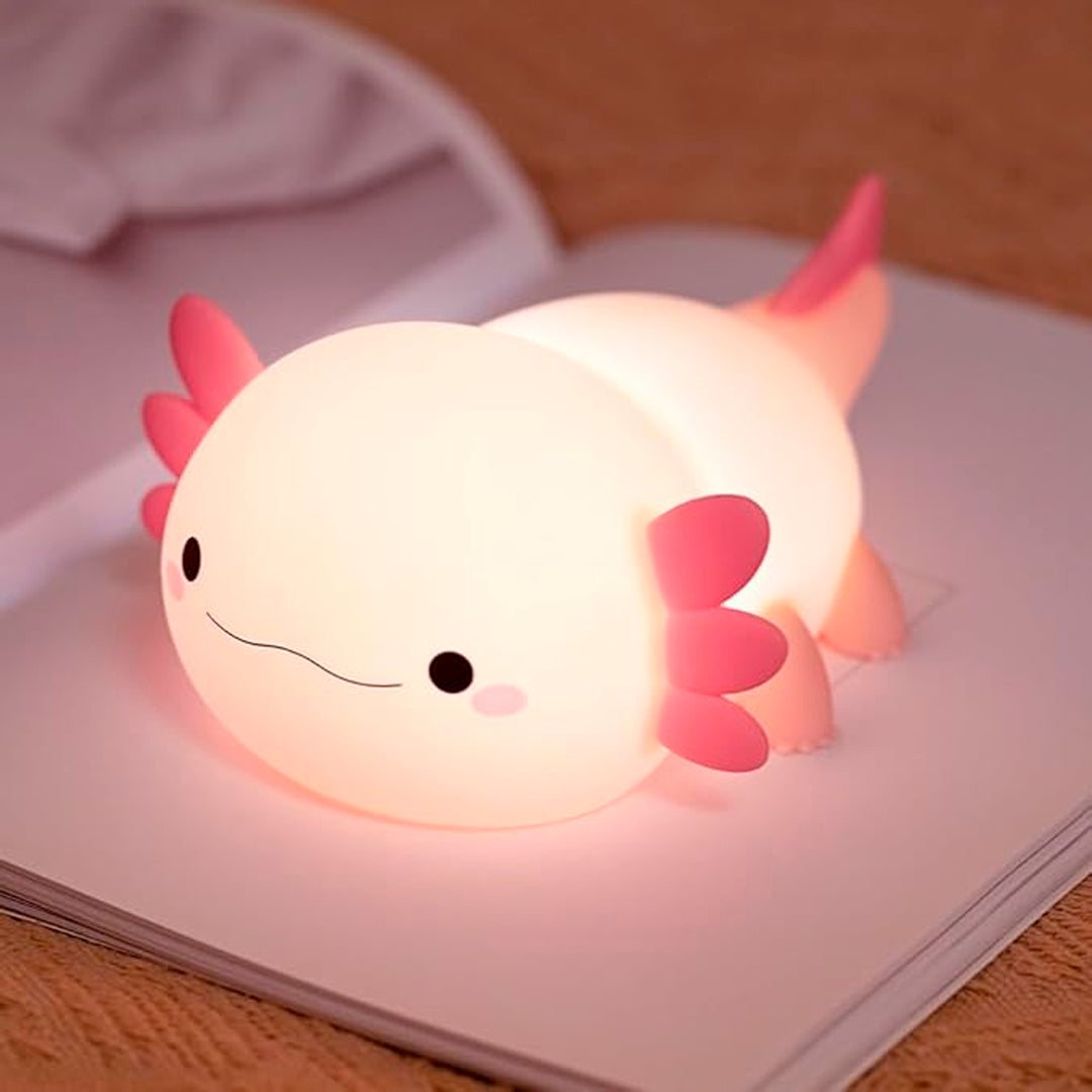 Axolotl-Nachtlampe mit Touch-Steuerung